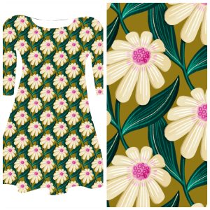 Pre-order: Bobbeez Oker “Margriet” - katoen tricot