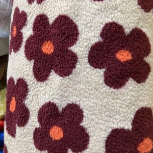 Bloemen crème bordeaux - Teddy