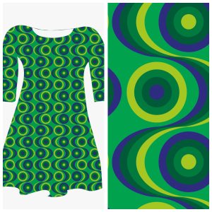 Bobbeez Gordijn groen - French Terry