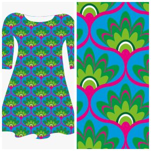 Pre-order: Bobbeez Waaier aqua - katoen tricot