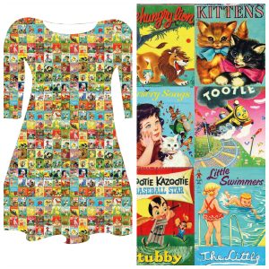 Coupon 55cm - Bobbeez Kinderboeken - katoen tricot
