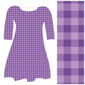 Pre-order Juli - Bobbeez gingham ruit paars - katoen tricot