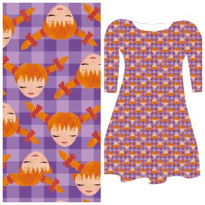 Pre-order Juli - Bobbeez Zoownatas meisje geïnspireerd op Pippi - katoen tricot